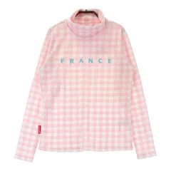 サイズ：M LE COQ GOLF ルコックゴルフ  タートルネック 長袖Tシャツ チェック柄 ピンク系 [240101425855] ゴルフウェア レディース ストスト