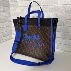 在庫日本製超希少未使用 coach フィールドトート オーガニックコットン ストライプ バッグ