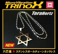 テラパワー六芒星 ハイエナジーステンチェーンネックレス  (テラヘルツシール付）