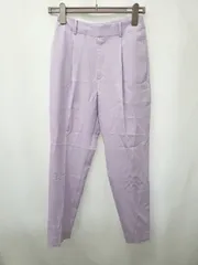 ◇ ⊂ green label relaxing UNITED ARROWS テーパード パンツ サイズ36 パープル レディース E  【1506250002829】
