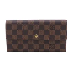ルイヴィトン Louis Vuitton 長財布 ダミエ ポルト モネ クレディ N61724 エベヌ レディース 女性 メンズ 男性 【中古】