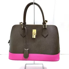 03w17575  Samantha Thavasa サマンサタバサ レディアゼル  レディース  バイカラー ブラウン/ピンク  ハンドバッグ