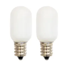 【特価セール】外装色 ホワイト 5W 常夜灯 口金 2個入 12mm ナツメ球 白熱電球 (E12) 優しい光