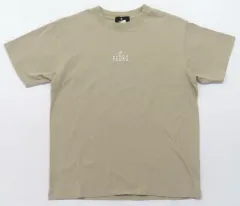 【中古】Tシャツ PEDRO 燦きロゴ刺繍Tシャツ カーキ Lサイズ 「PEDRO SHOP」