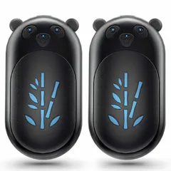 充電式カイロ 3秒急速発熱 3階段温度調節 電気カイロ 大容量 6000mAh 14時間連続発熱可能 【分離式設計】 小型 超軽量 持ち運びやすい 急速充電 旅行 出張 プレゼント用 クリスマスプレゼント (Black)