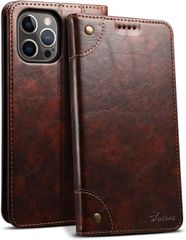 【特価】軽量 スマホケース 薄型 レザー 防塵 本革 マグネット式 耐衝撃 スタンド機能 財布型 保護 カード入れ 携帯ケース 手帳 カバー アイホン 15 15 15 アイフォン 6.1 カード収納 手帳型 対応 ケース iPhone ブラウン JCGOOD