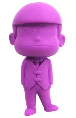 【中古】トレーディングフィギュア カラ松(パープル) 「おそ松さん ガチャ松 消しゴムフィギュア」