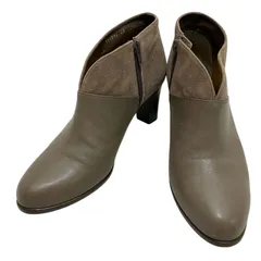 オデットエオディール (25) ブーティ ショートブーツ サイドジップ 切り返し 希少デザイン