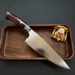 包丁 ダマスカス牛刀 7 5層鋼乱波紋ダマスカス包丁 万能包丁 タガヤサンハンドル 高級ギフトに最適