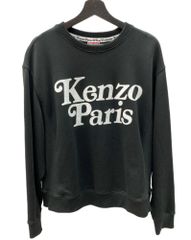 ケンゾー KENZO × VERDY ベルディ CLASSIC SWEAT クラシック スウェット トレーナー フロックロゴ 黒 スウェット ロゴ ブラック Lサイズ 104MT-1449