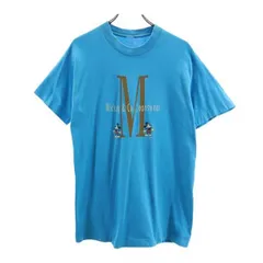 ミッキーマウス プリント 半袖 Tシャツ ブルー系  メンズ 【中古】  【230621】 メール便可