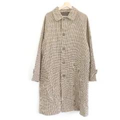 ■ ◎ GU ジーユー チェック柄 裏地 カジュアル オシャレ シンプル 秋冬物 長袖 コート サイズM ブラウン レディース E  【1310300006275】