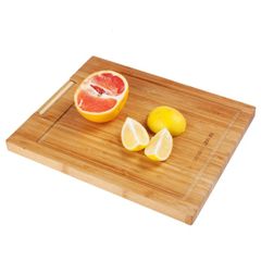 HANKEY まないた 天然竹製 スタンド付き カッティングボード ピザ キッチンボード 丸いまな板 抗菌 方形 長さ24 x 幅15 cm