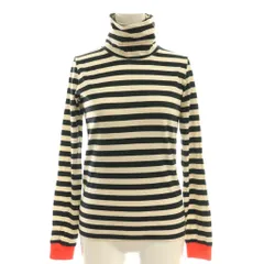 アーペーセー A.P.C. カットソー 長袖 ボーダー ハイネック S 白 ホワイト 黒 ブラック /ATのサムネイル