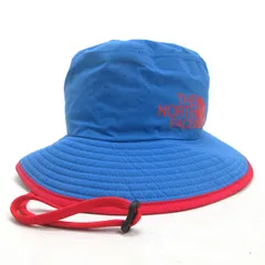 C■ノースフェイス/THE NORTH FACE 紐付き アウトドアハット/バケットハット【F】水色/KIDS■15【中古】■