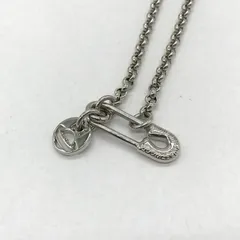 Vivienne Westwood ヴィヴィアンウエストウッド 安全ピン ネックレス アクセサリー ロゴ カジュアル メンズ  シルバー 服飾小物 B14320◆