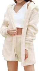 ふわふわパジャマ パジャマ 冬 パジャマ レディース  パジャマ 冬 パジャマ 上下セット 前開き 衿付き ポケット付き 長袖 長ズボン あったか ふんわり 厚手 冬用 ルームウェア 部屋着 weiguo01weiguo01