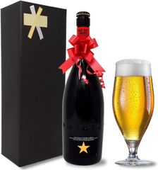 【送料無料】※訳アリ特価  賞味期限4月12日 ギフト ビール イネディット 750ml スペイン ギフトボックス入り inedit ビール 包装済み リボン付き 瓶 誕生日 敬老の日 プレゼント お酒 海外ビール  高級ビール