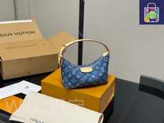 【今日特価】Louis Vuitton ルイヴィトン 新款 デニムランチボックスバッグ 可愛らしい復古デザイン 折りたたみ盒付き