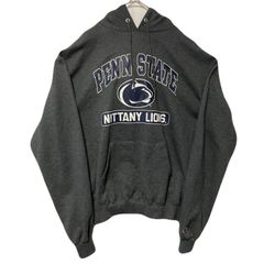 【海外規格M（JPN L】古着　スウェットパーカー　Pennsylvania State University　Nittany Lions　カレッジ系