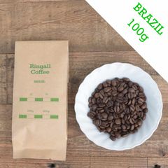 【豆・粉】ブラジル 100g 自家焙煎珈琲 RingallCoffee リンガルコーヒー