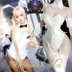 ウサ耳カチューシャ付きセクシーエナメル白天使バニーガールコスプレ衣装フルセット　逆バニー　ボンデージ　レオタードハイレグボディスーツ　ハロウインコスプレ大人レディース　イベント仮装　文化祭学園祭　ステージ衣装クラブ推し活在宅コスプレ衣装　二次会クリスマス会余興