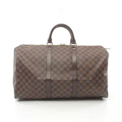 ルイ・ヴィトン LOUIS VUITTON ボストンバッグ キーポル50 N41427 PVCコーティングキャンバス レザー キーポル50 ユニセックス Used Aのサムネイル