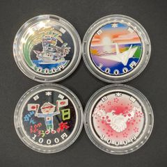 東日本大震災復興事業記念1000円銀貨 1次〜4次発行セット コインのみ