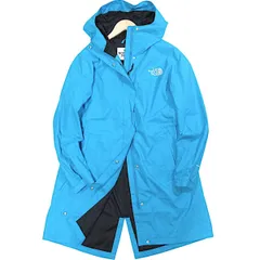 【S】【L】【レディース】新品 THE NORTH FACE ノースフェイス 防水 透湿 DRYVENT ドライベント 2レイヤー ロングジャケット マウンテンパーカー 水色