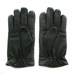 ボッテガヴェネタ BOTTEGA VENETA 手袋 グローブ 5本指 レザー イントレチャート 黒 ブラック /XZ ■GY17のサムネイル