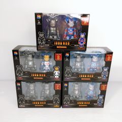 【未開封品】ハッピーくじ ベアブリック MARVEL アイアンマン ペアボックス賞5個セットE賞なし〇YR-53640〇