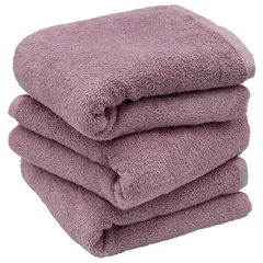 【新着商品】hiorie(ヒオリエ) ミニバスタオル 日本製 ホテルスタイルタオル 3枚セット フロストモーブ(冬限定カラー) 50×100cm 無地 瞬間吸水 小さめ タオル セット 耐久性 綿100% 【選べる18色】 泉州タオル