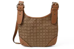 コーチ ショルダーバッグ COACH バッグ ヴィンテージ ミニシグネチャー ブラウン/ベージュ 6386 未使用【中古】