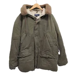 ポロバイラルフローレン Polo by RALPH LAUREN 裏地キルティング フード ボア 比翼 中綿 ジップアップ ミリタリー ボンバー ジャケット メンズ import：XL のサムネイル