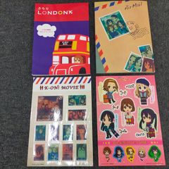 E02-20251002-020 けいおん！ 映画 K-ON! MOVIE グッズセット ロンドンブック 切手風ステッカー 放課後ティータイム