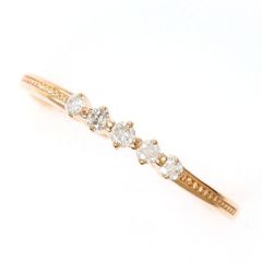 K10PG　リング　ring　指輪　13号　ダイヤ　0.11　総重量約0.8g