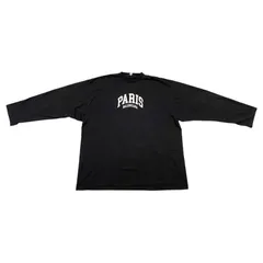 ☆EM0764 BALENCIAGA ロゴ ロングオーバー 長袖Tシャツ 681046 5サイズのサムネイル