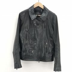 【中古】COACH レザージャケット L ブラック コーチ[10]