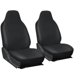 新品 2個セット 運転席と助手席 シートを汚れから守るシートカバー 汎用シートカバー (ブラック) MIFO