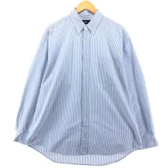 古着 ラルフローレン Ralph Lauren The Big Oxford 長袖 ボタンダウンストライプシャツ メンズL相当/eaa500241