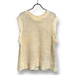 JOURNAL STANDARD L’essage (ジャーナルスタンダードレサージュ) モヘヤMIXスパンコールベスト 24080370214030 ニット レディース ホワイト FREE