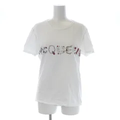 アレキサンダーマックイーン ALEXANDER MCQUEEN Tシャツ カットソー クルーネック プルオーバー 半袖 ロゴ プリント 40 M 白 ホワイト マルチカラー /SI22のサムネイル