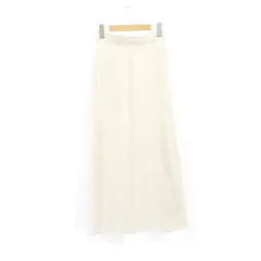 プロポーション ボディドレッシング PROPORTION BODY DRESSING ティアードチュールスカート ロング フレア M 白 ホワイト /NR ■OS