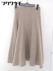 ◇ N. Natural Beauty Basic 膝下丈 フレア スカート サイズS ブラウン レディース  【中古】 【1105310021543】
