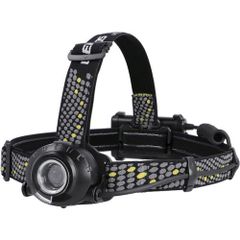 ジェントス GENTOS LEDハイブリッド式ヘッドライト ヘッドウォーズ 充電式(別売)＆乾電池式  HLP-2302(付属)