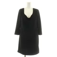 フォクシーニューヨーク FOXEY NEW YORK チュニック カットソー 長袖 40 M 黒 ブラック /AN25のサムネイル