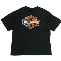 Harley-Davidson　ハーレーダビッドソン　tシャツ ブラック　カナダ製　ビッグサイズ　XL ロゴt バックプリント無し　片面プリント