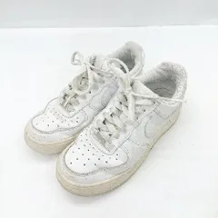◇ Θ NIKE ナイキ DD8959-100 Air Force ブランドロゴ異臭 ローカットスニーカー サイズ22.5 ホワイト レディース E  【1501230049528】