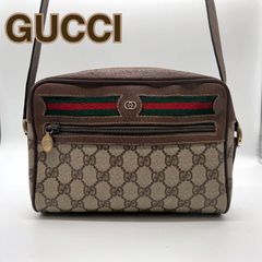 【GUCCI】グッチ　オールドグッチ　シェリーライン　ショルダーバッグ　ベージュ