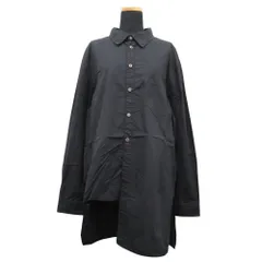 美品 NOT CONVENTIONAL ノットコンベンショナル アシンメトリー オーバーサイズ シャツ ワンピース カットソー サイズF 黒 ブラック メンズ レディース 古着 中古 USED 美品 NOT CONVENTIONAL ノットコンベンショナル アシンメトリー